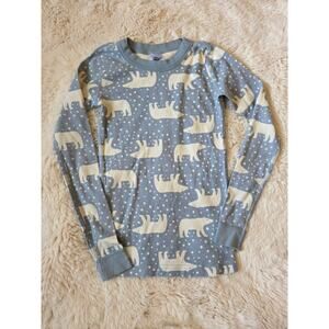 Hanna Andersson Long Sleeve Fitted Pj Top Shirt size 10 Polar Bear Print
